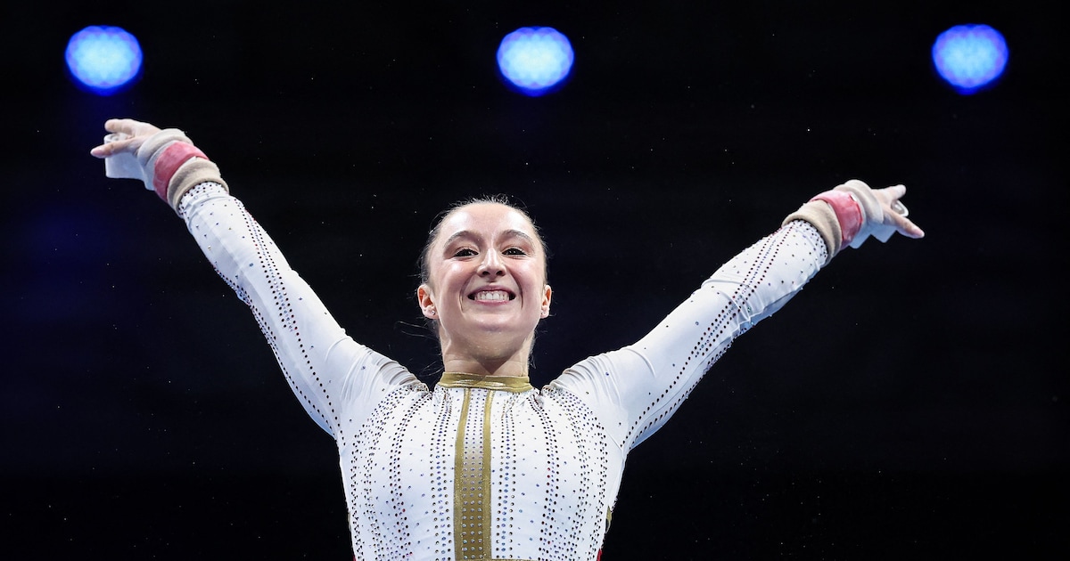 Nina Derwael pakt op de balk tweede gouden medaille op EK turnen