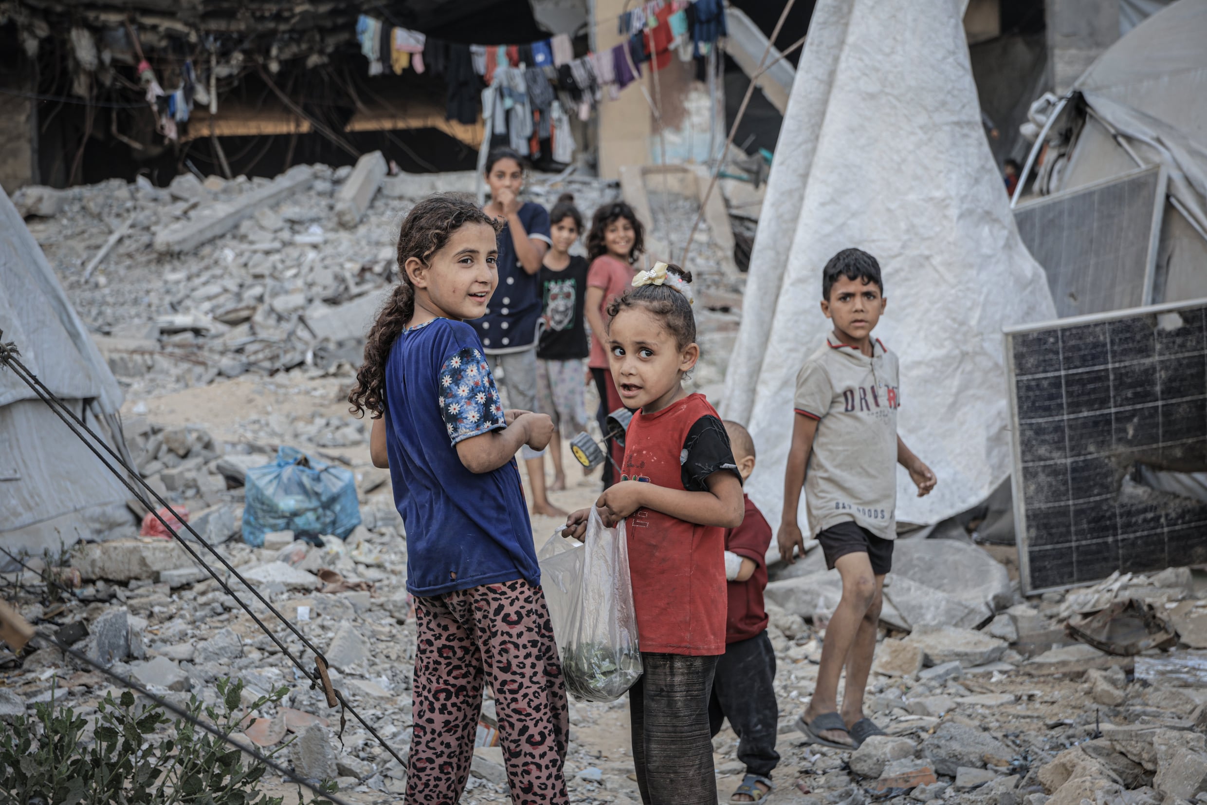 Kinderen in Gaza.