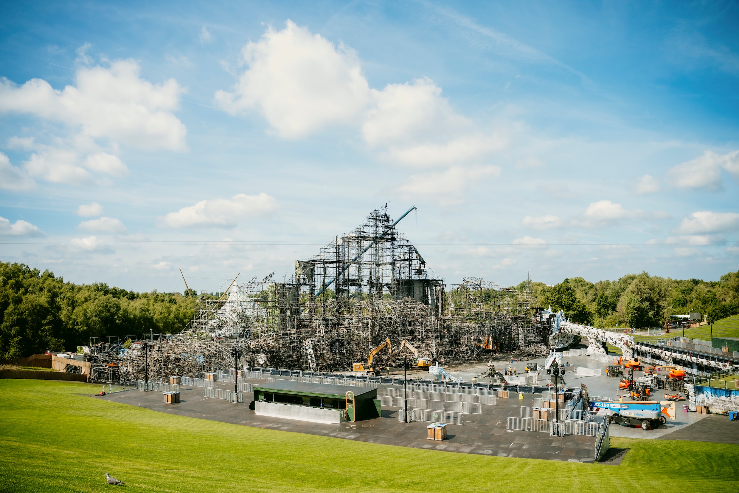 In geen tijd nieuw podium na brand op Tomorrowland: ‘Belgische