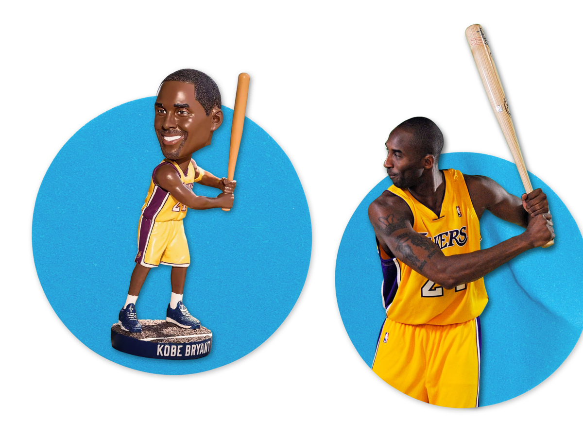 スポーツ Kobe Bryant Bobblehead Dodgers Kobe Bryant Dodgers 2018 World Series Bobblehead — majestico