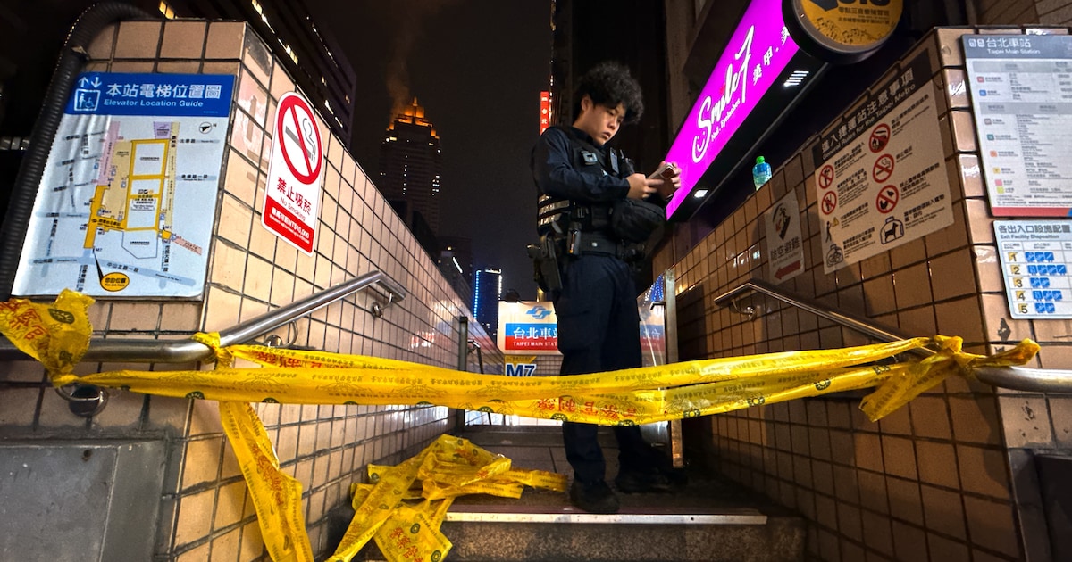 Rookbommen en mesaanval aan treinstation in Taiwan: drie slachtoffers omgekomen, zes anderen gewond