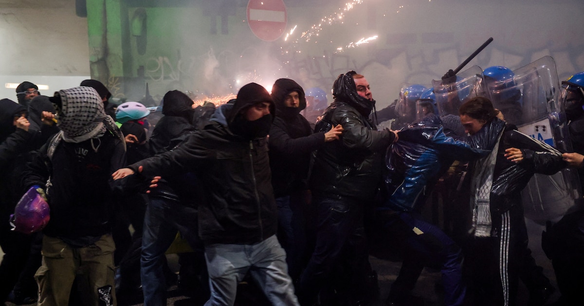 Rellen bij protest in Milaan tegen de Olympische Winterspelen | De Morgen