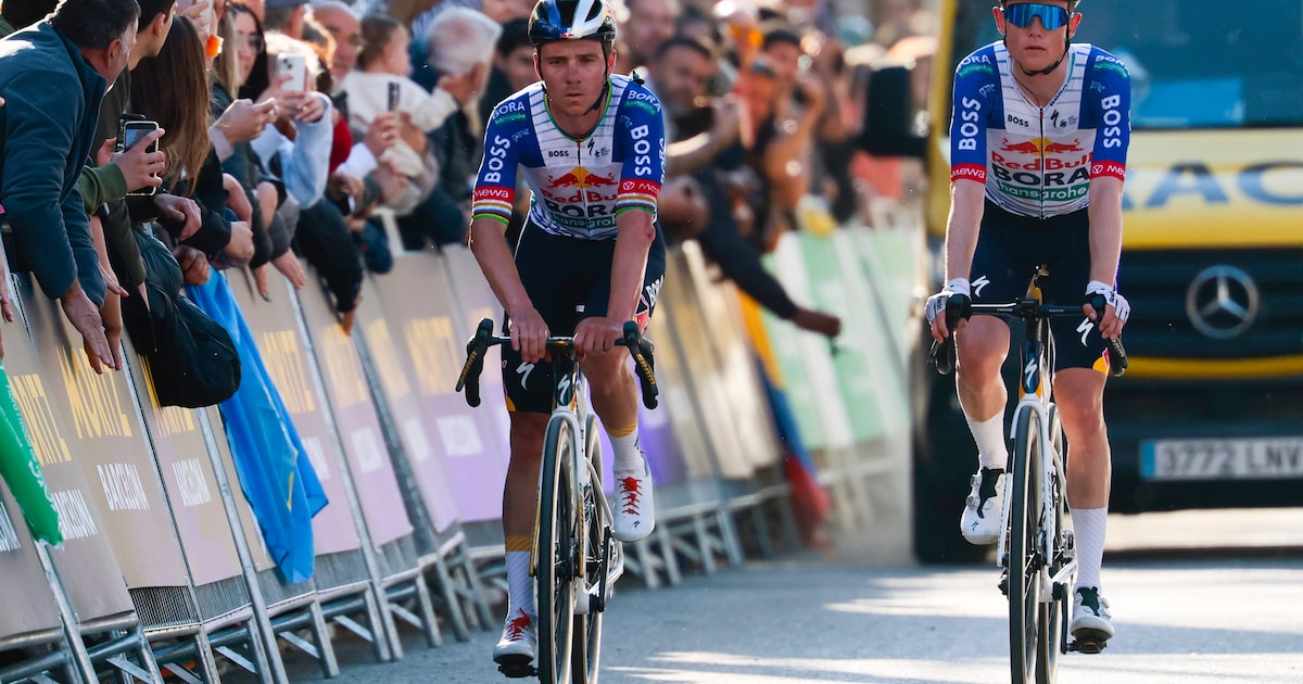 Evenepoel likt wonden na val in Catalonië, vooral ‘best zwaar geraakte elleboog’ baart zorgen