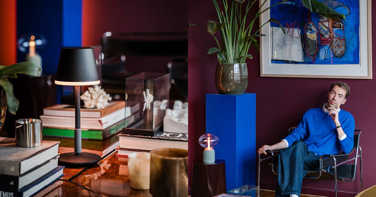 Gedurfde kleuren, slimme verlichting: zo woont interieurexpert Daan ...