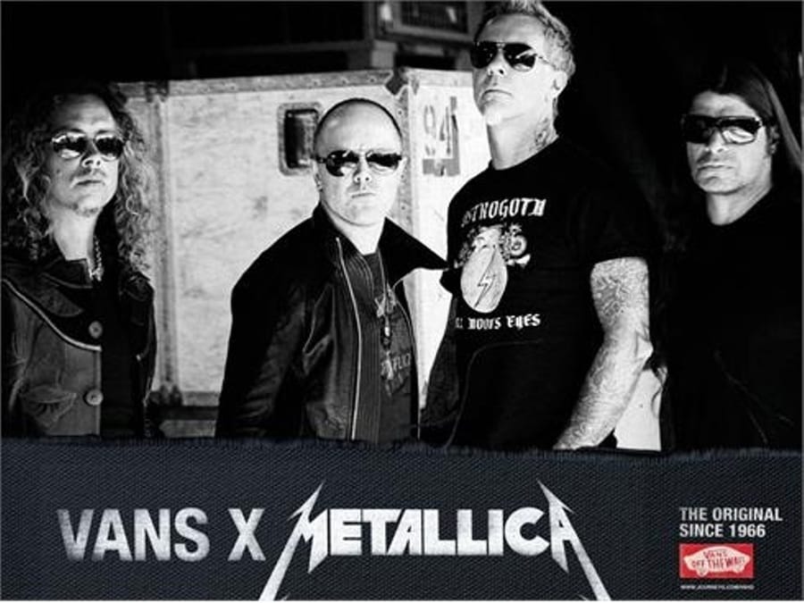 Hetfield of Hammett aan je voeten Metallica ontwerpt eigen Vans De Morgen