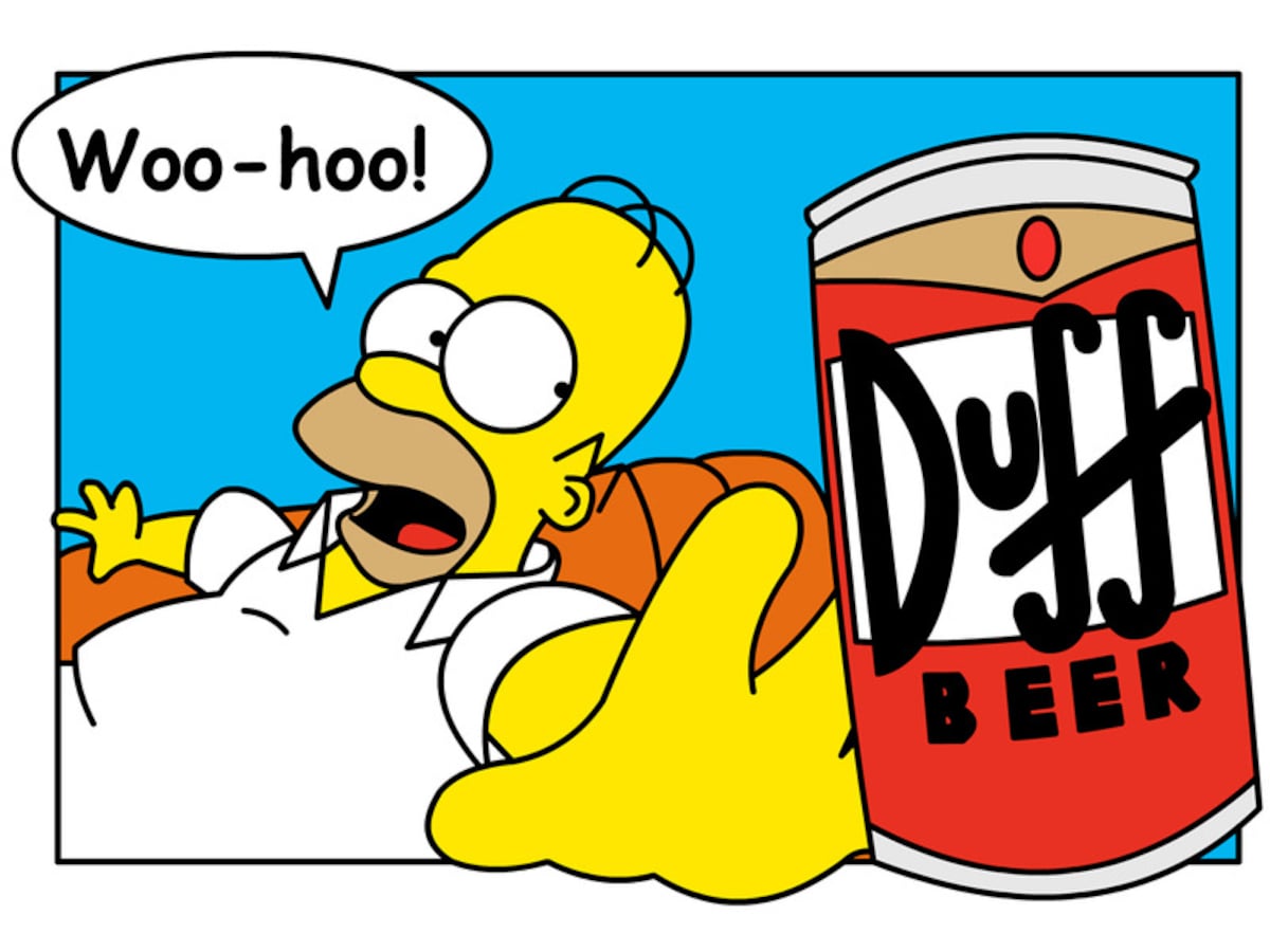 Duff-bier van Homer Simpson is illegaal | De Morgen