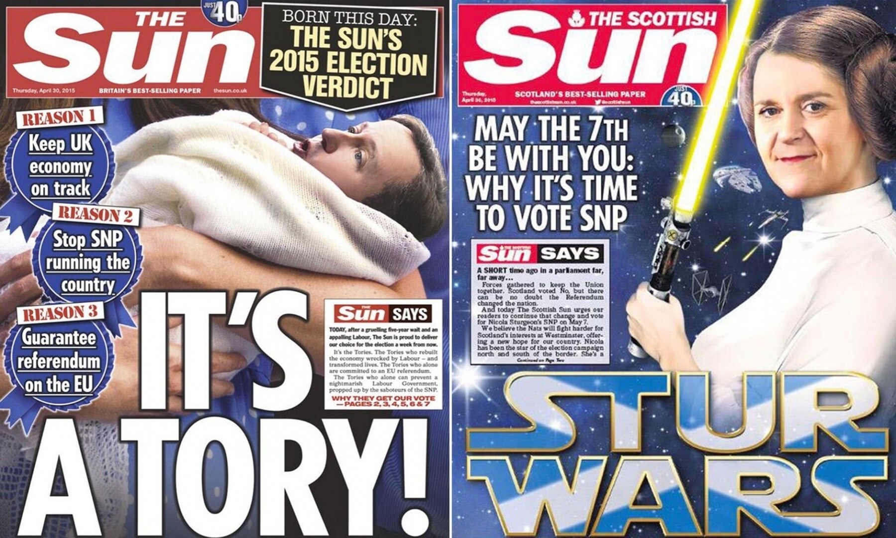 Hoe één Britse krant twee tegenovergestelde stemadviezen kan geven | De ...