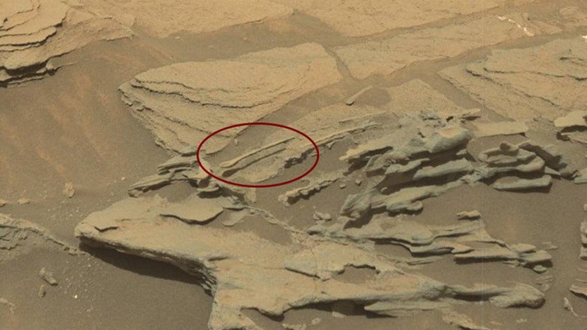'Zwevende lepel' gespot op Mars