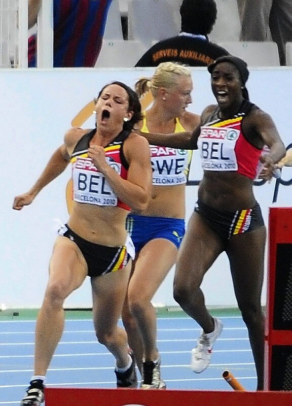 Vrouwenploeg haalt finish niet op 4x100 meter