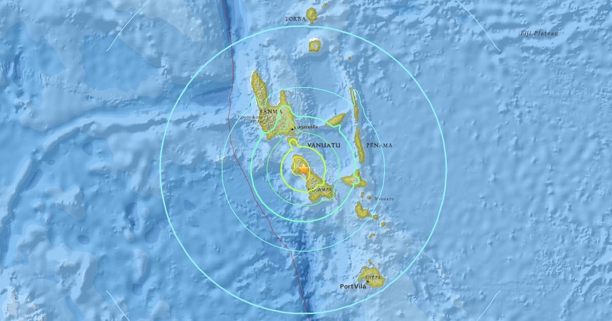 Krachtige Aardbeving Op Eilandengroep Vanuatu | De Morgen