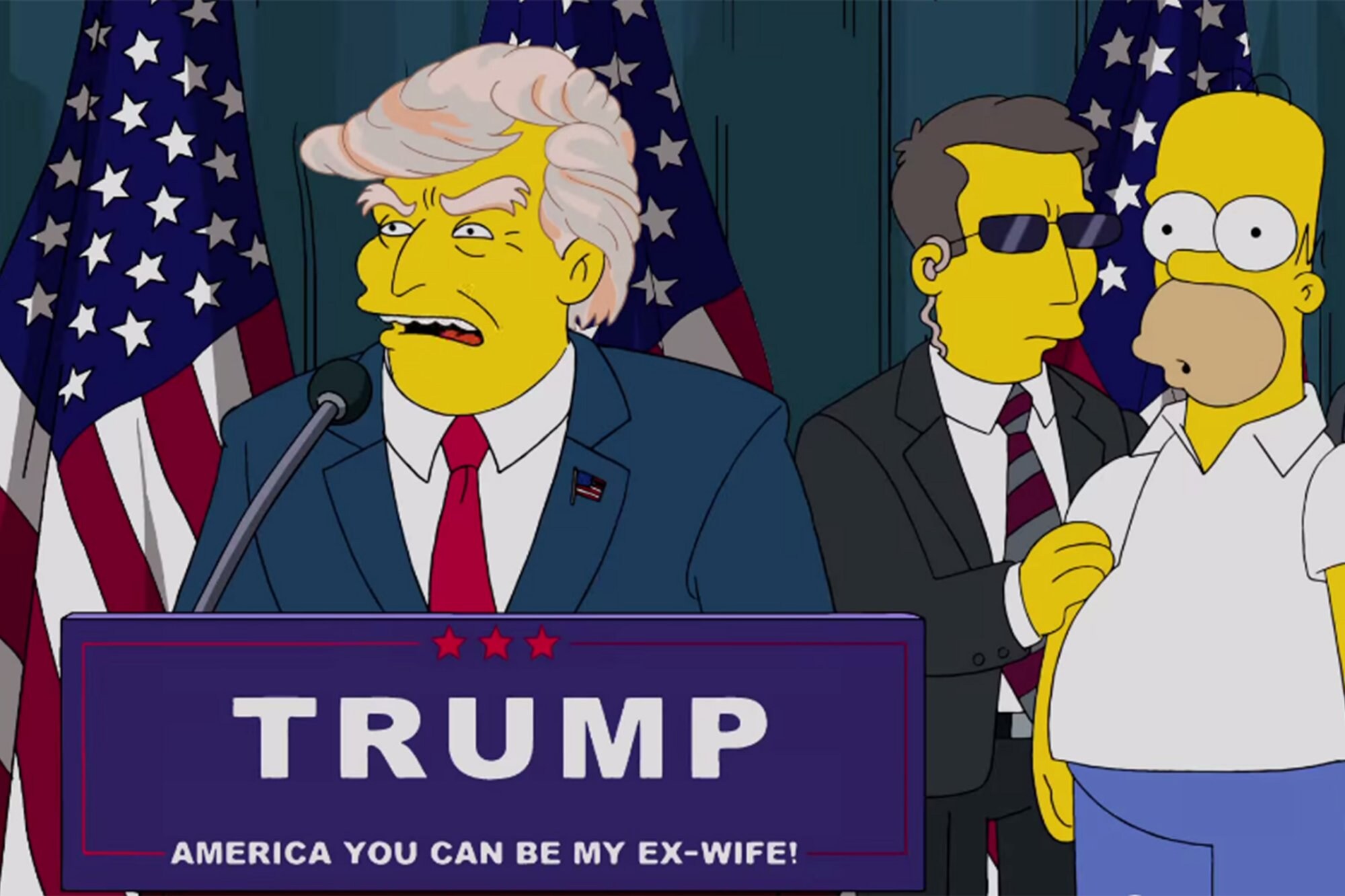 Trump geweigerd voor rol in 'The Simpsons'