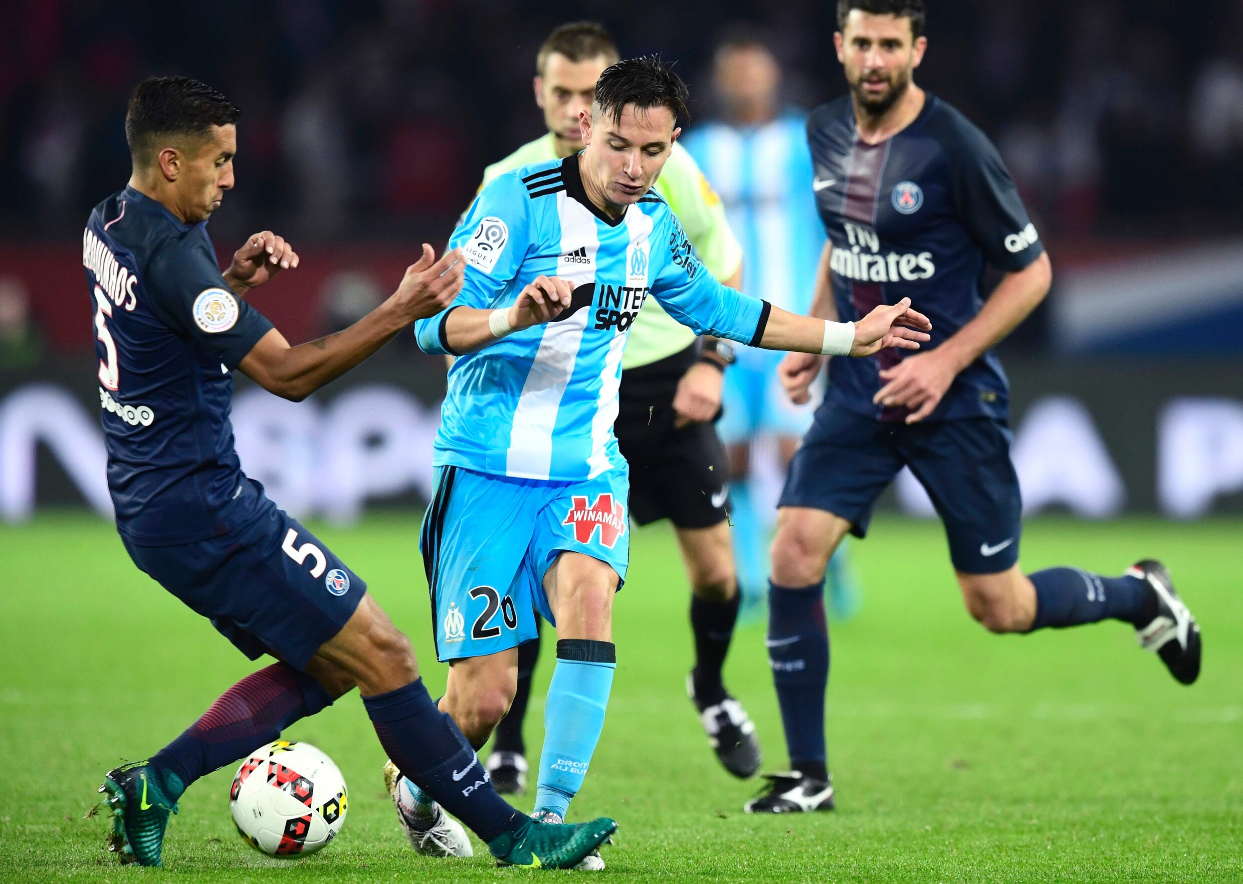PSG bijt zich tanden stuk op Marseille, Meunier en Iseka komen niet van de bank